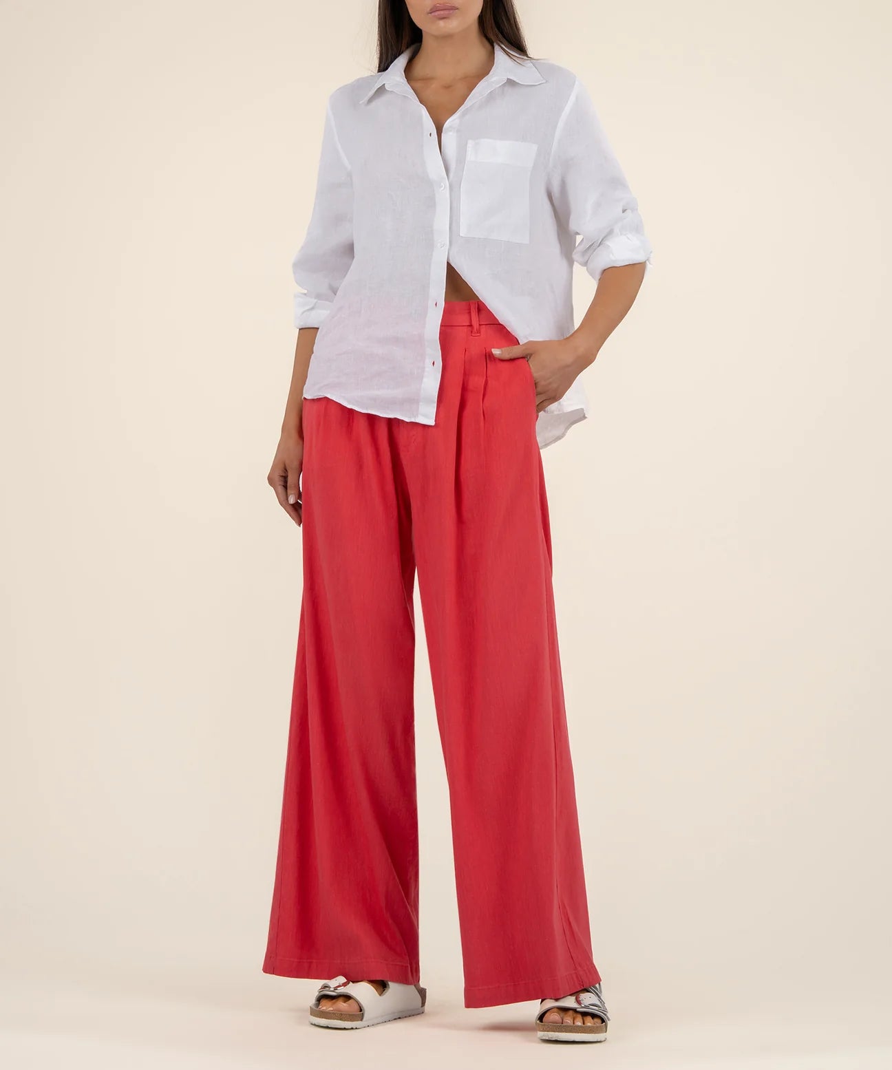 Ryan High Rise Wide Straight Leg - Eden Lifestyle