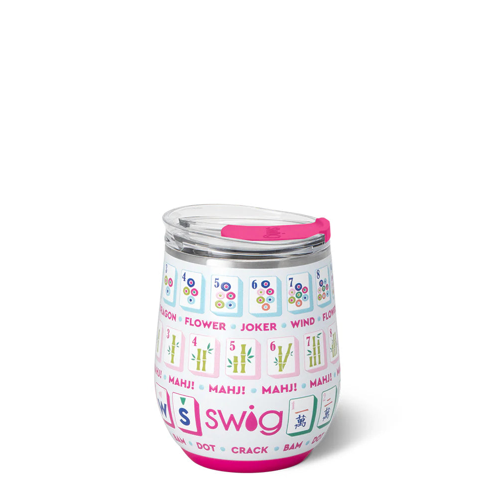 MAHJONG Stemless Wine 12oz - Eden Lifestyle