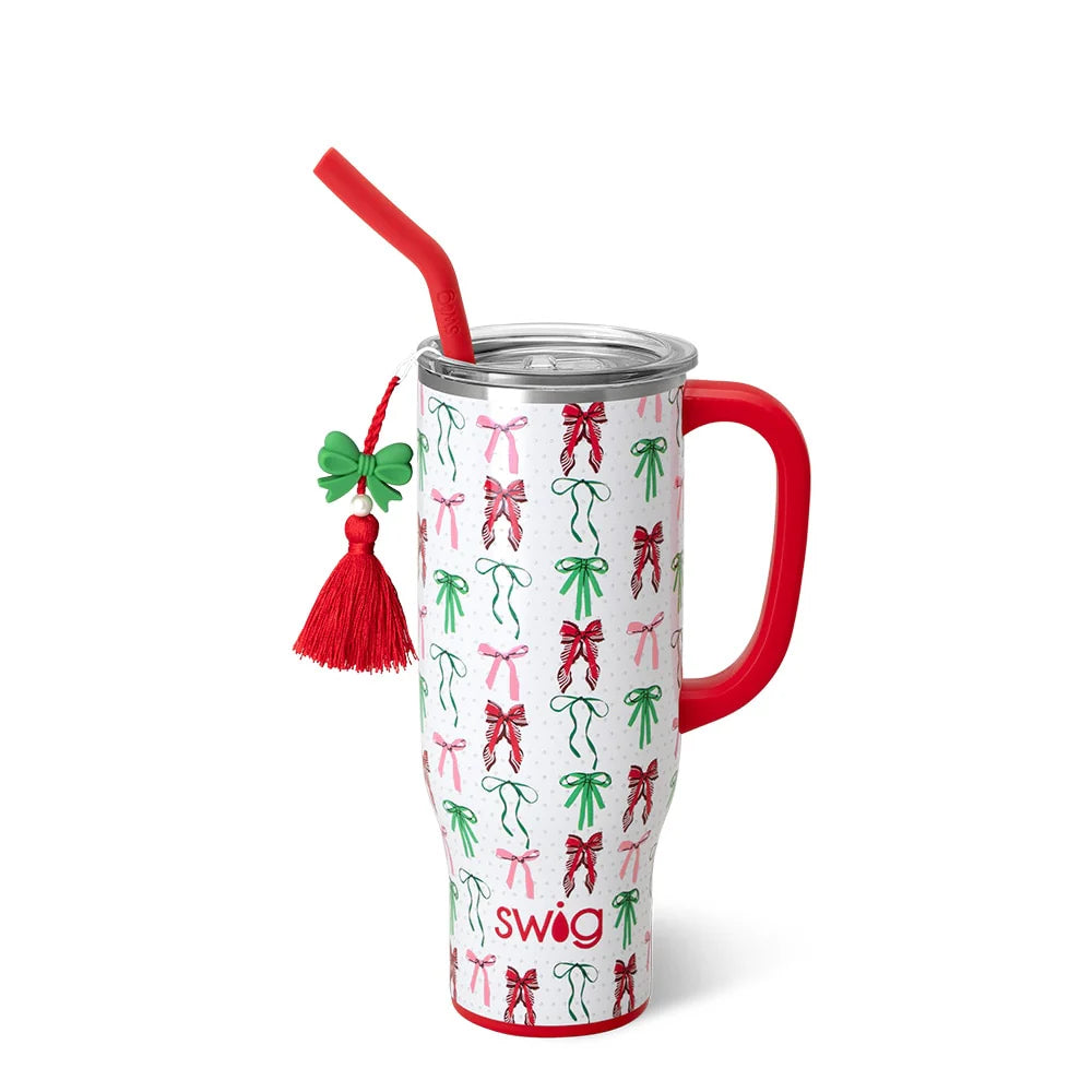 Ribbons and Bows Mega Mug 30oz - Eden Lifestyle