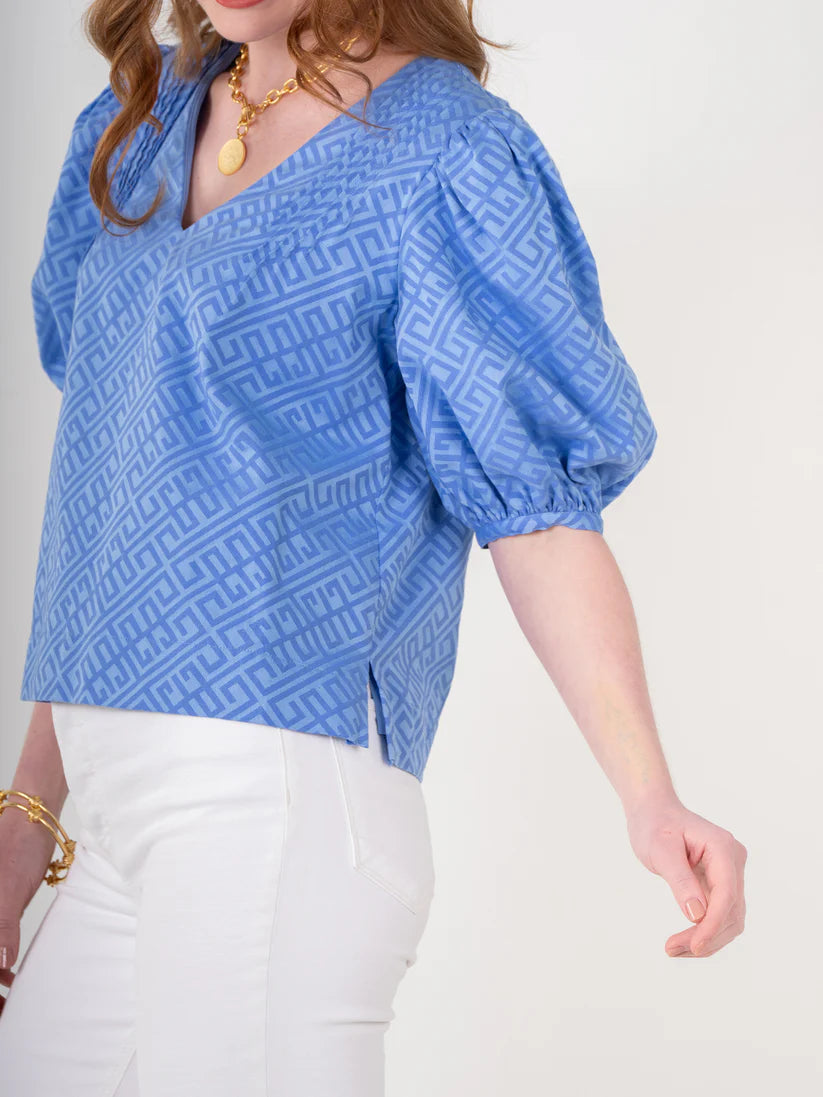 Penny Top Blueberry Monogram - Eden Lifestyle