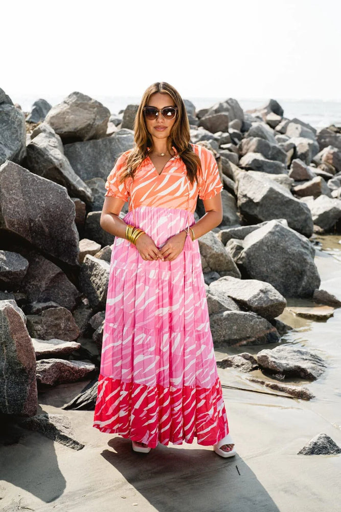 Sadie Zebra Maxi Dress Eden Lifestyle