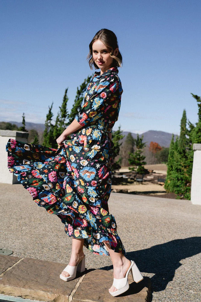 Savannah Maxi Skirt - Cosmic Black - Eden Lifestyle