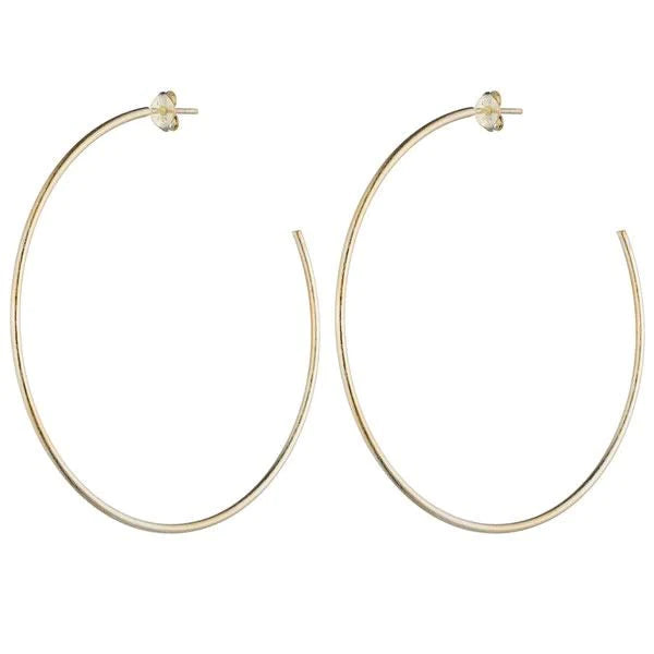 Sheila Fajl - Jillian Brushed Gold Hoops - Eden Lifestyle