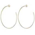 Sheila Fajl - Jillian Brushed Gold Hoops - Eden Lifestyle