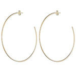 Sheila Fajl - Jillian Brushed Gold Hoops - Eden Lifestyle