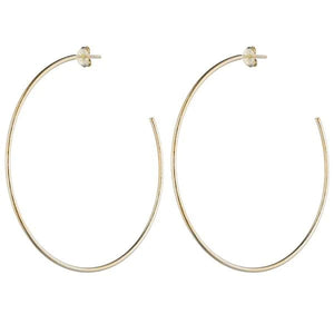 Sheila Fajl - Jillian Brushed Gold Hoops - Eden Lifestyle