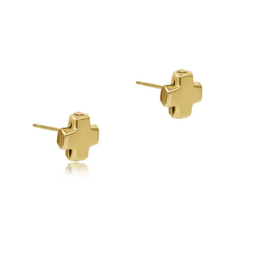 Enewton Signature Cross Gold Stud - Gold - Eden Lifestyle