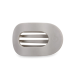 Silver Flames Medium Flat Round Hair Clip - Eden Lifestyle
