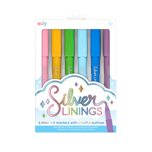 Silver Linings Outline Markers - Set of 6 - Eden Lifestyle