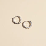 Silver Pave Huggies - Eden Lifestyle