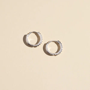 Silver Pave Huggies - Eden Lifestyle