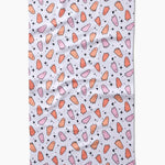 Space Ghosts Pink Orange Kitchen Tea Towel - Eden Lifestyle