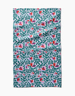 Spring Wavy Leaves Kitchen Tea Towel - Eden Lifestyle