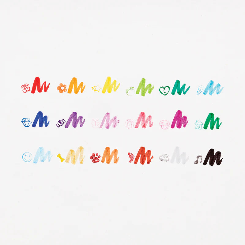 Stampables Double-Ended Stamp Markers - Set of 18 - Eden Lifestyle