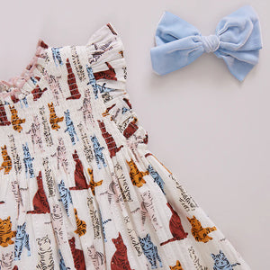 Stevie Dress - Tabby Cats - Eden Lifestyle