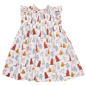 Stevie Dress - Tabby Cats - Eden Lifestyle