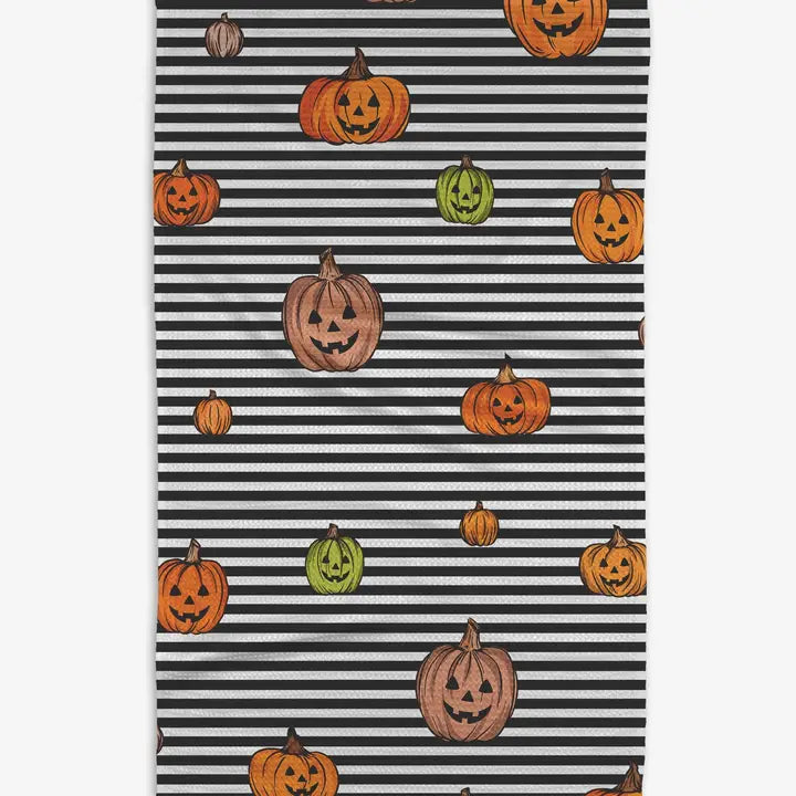 Striped Pumpkins Kitchen Tea Towel - Eden Lifestyle
