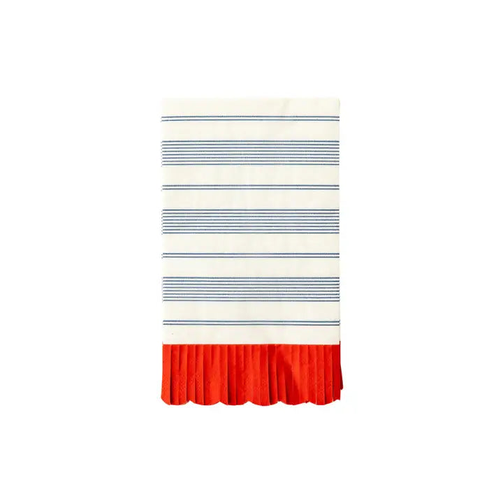 Striped Scallop Dinner Napkin - Eden Lifestyle