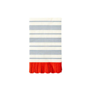 Striped Scallop Dinner Napkin - Eden Lifestyle