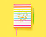 Rainbow Stripe Teacher Notebook - Eden Lifestyle