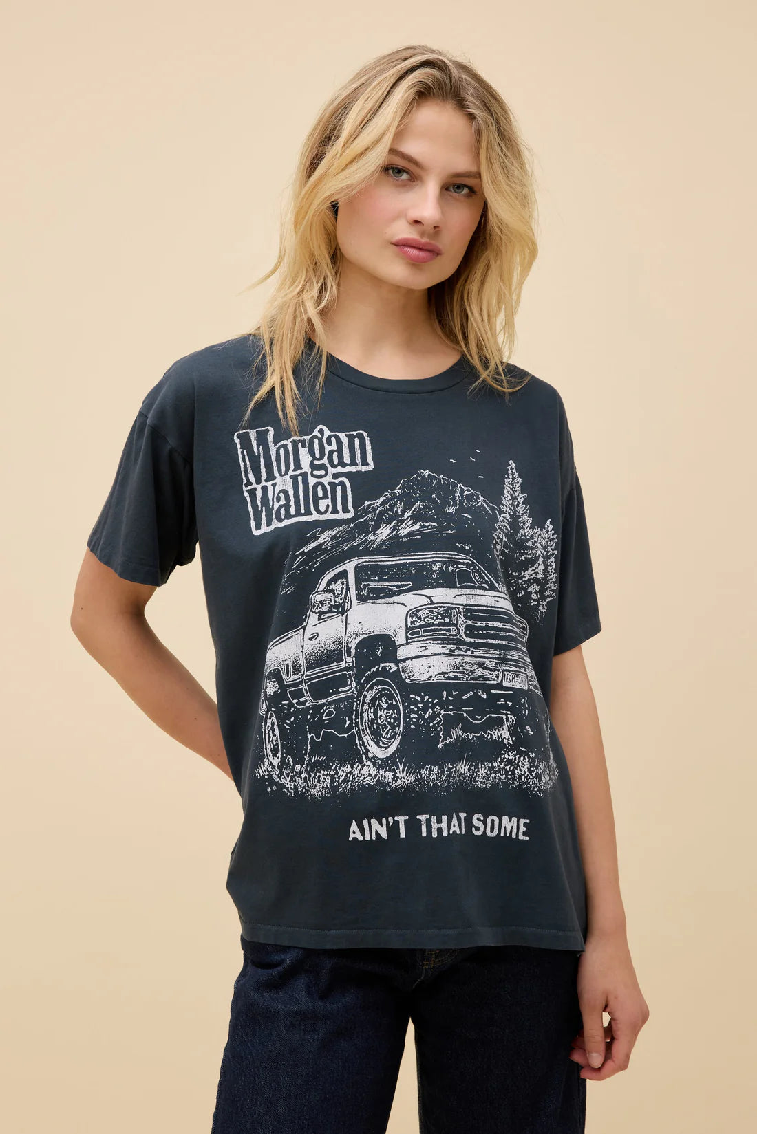 Daydreamer Morgan Wallen Ain't that Some Merch Tee Vintage Black - Eden Lifestyle