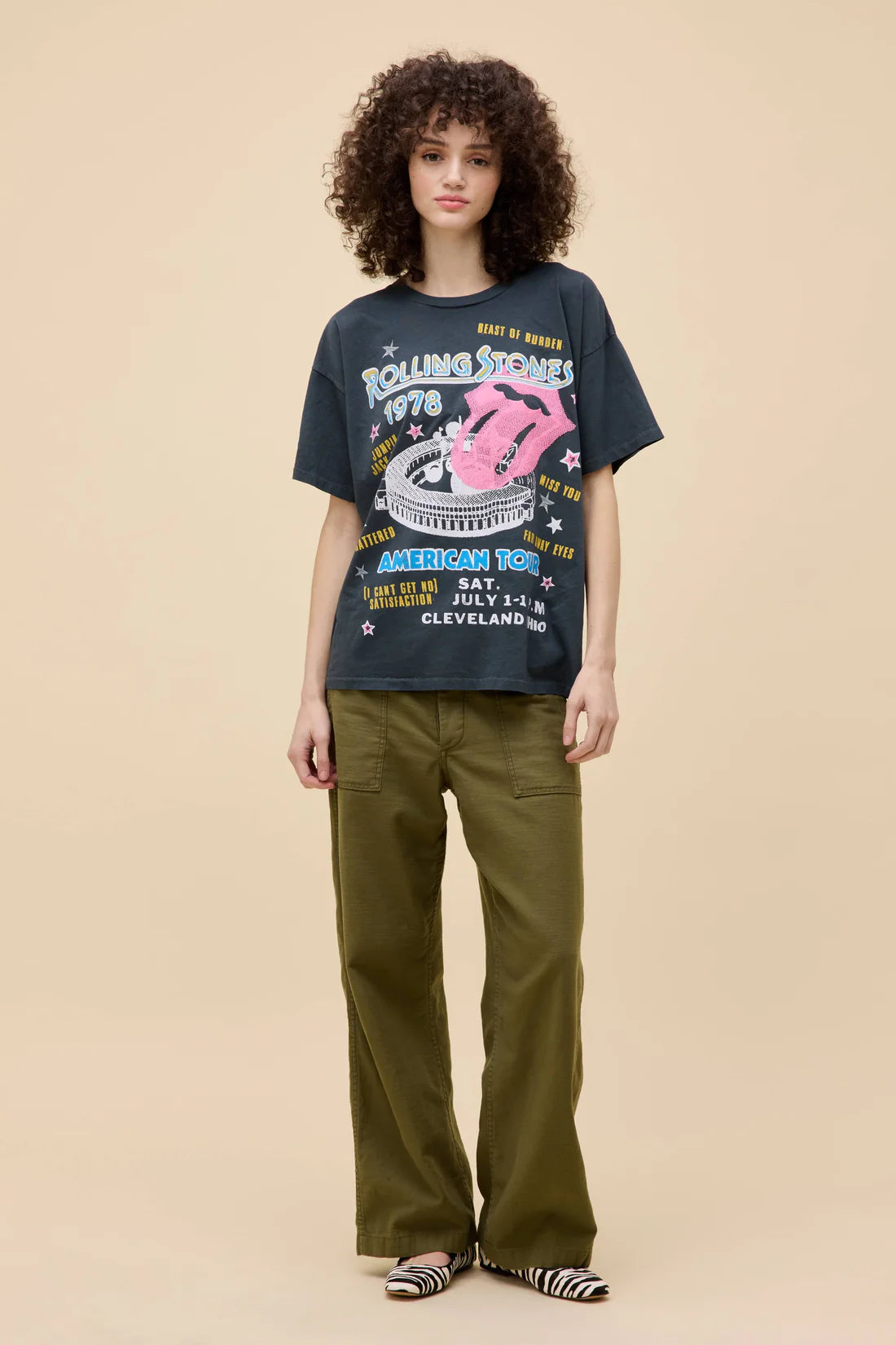 Rolling Stones 1978 American Tour Merch Tee - Eden Lifestyle