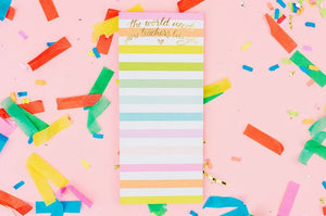Teacher Skinny List Pad - Eden Lifestyle
