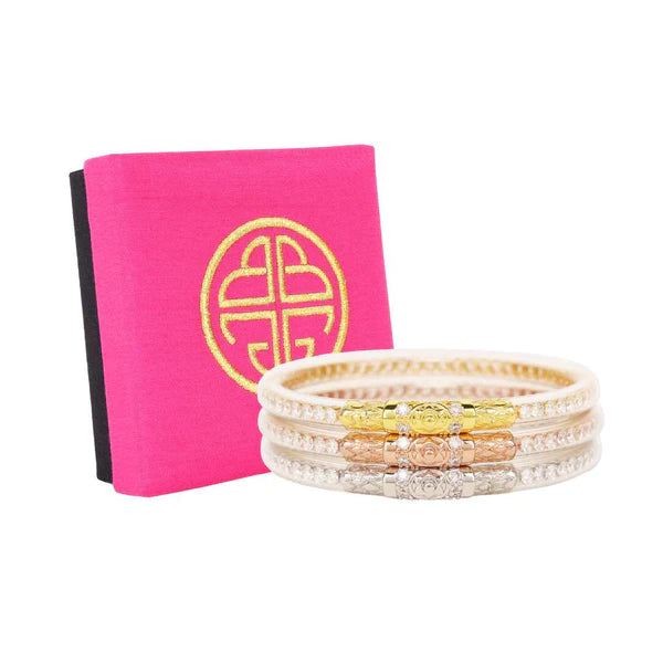 BuDhaGirl Three Queens All Weather Bangles® (AWB®) - Clear Crystal - Eden Lifestyle