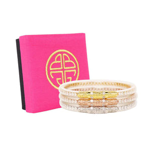 BuDhaGirl Three Queens All Weather Bangles® (AWB®) - Clear Crystal - Eden Lifestyle