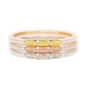 BuDhaGirl Three Queens All Weather Bangles® (AWB®) - Clear Crystal - Eden Lifestyle