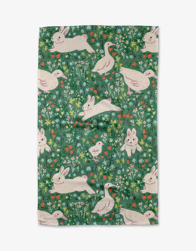 Easter Meadow Kitchen Tea Towel - Eden Lifestyle