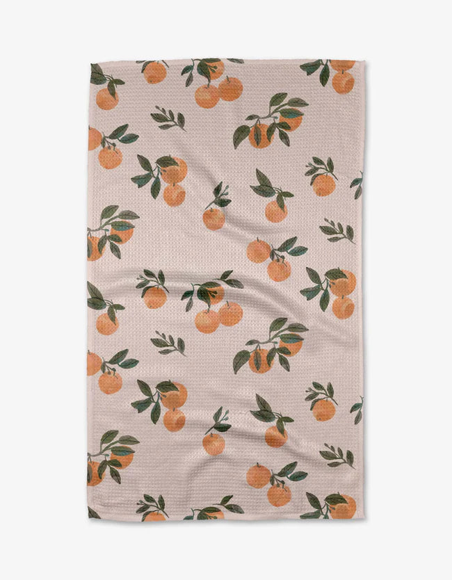 Pretty In Peach Kitchen Tea Towel - Eden Lifestyle
