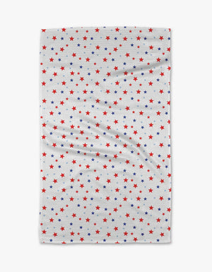 Stars White Kitchen Tea Towel - Eden Lifestyle