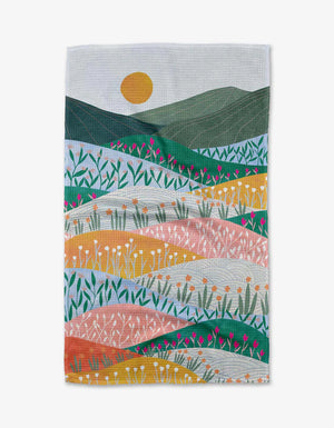 Sunrise Mountains Kitchen Tea Towel - Eden Lifestyle