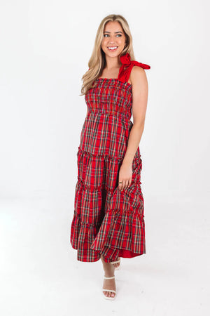 The Tamara Tie Strap Midi Dress - Eden Lifestyle
