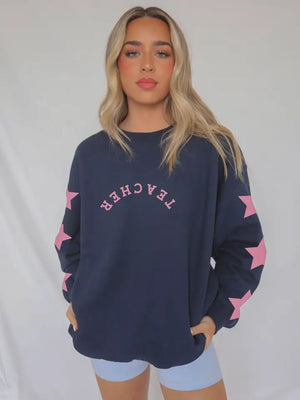 Teacher Star Sweatshirt - Eden Lifestyle