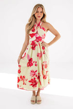 The Alara Ric Rac Cross Midi Dress