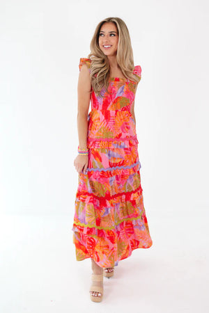 The Eden Tier Ric Rac Midi Dress - Eden Lifestyle