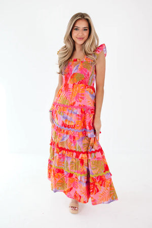 The Eden Tier Ric Rac Midi Dress - Eden Lifestyle