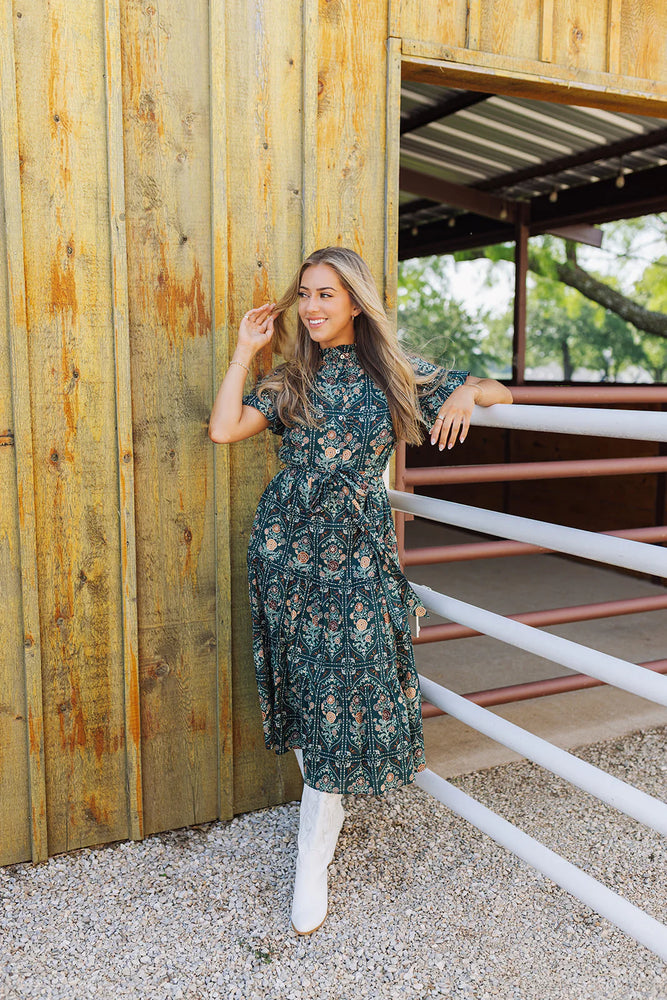 The Hazel Button Up Midi Dress