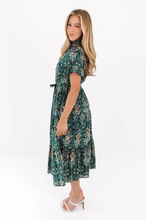 The Hazel Button Up Midi Dress