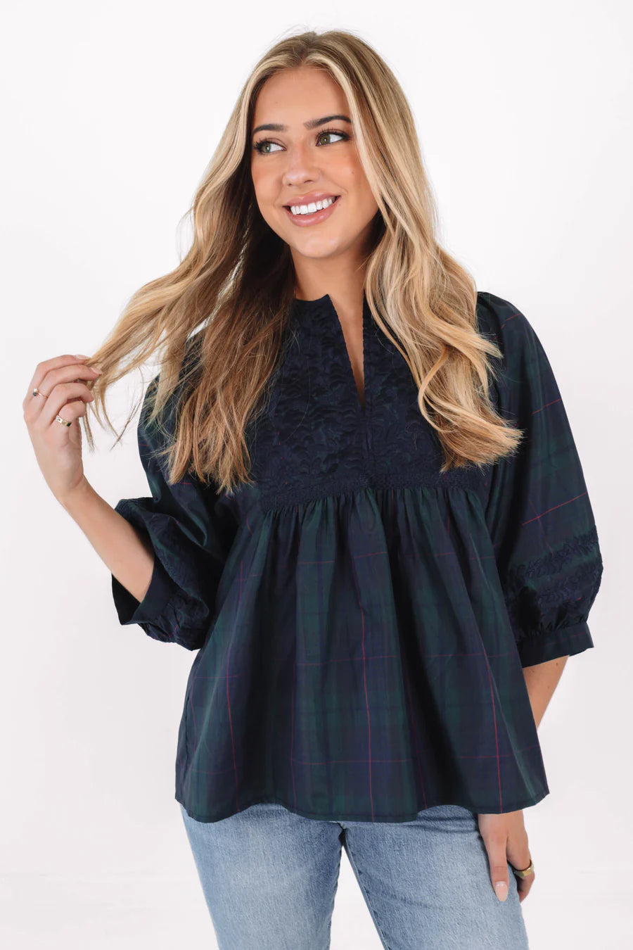The Katrina Puff Sleeve Tunic - Eden Lifestyle