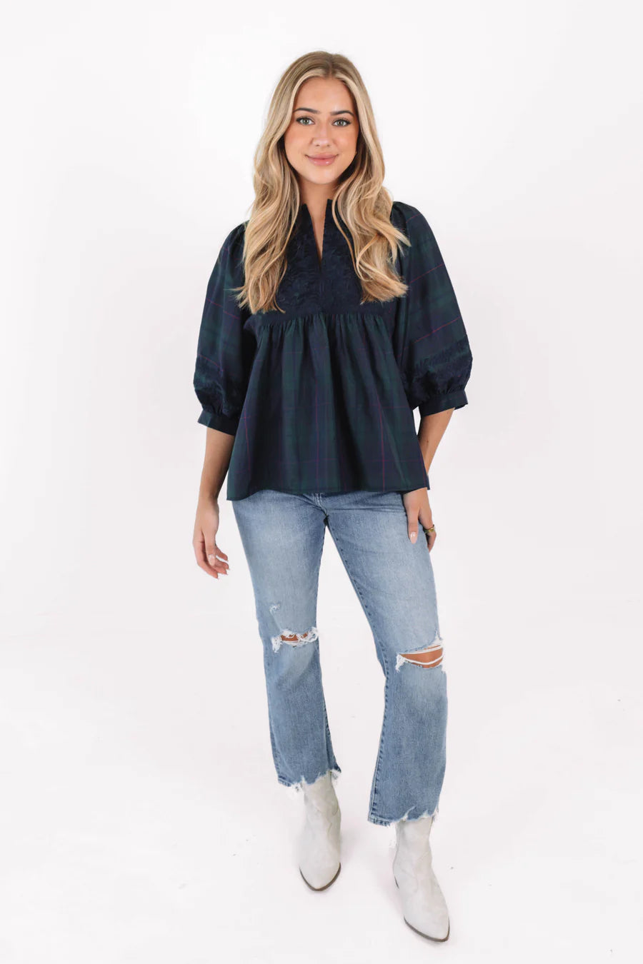 The Katrina Puff Sleeve Tunic - Eden Lifestyle