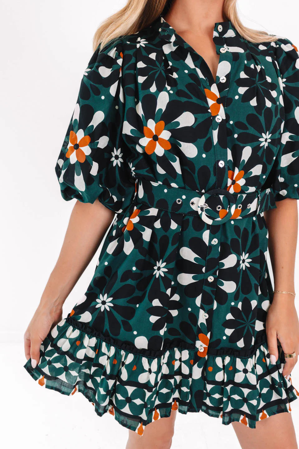 The Maxine Belted Dress - Eden Lifestyle