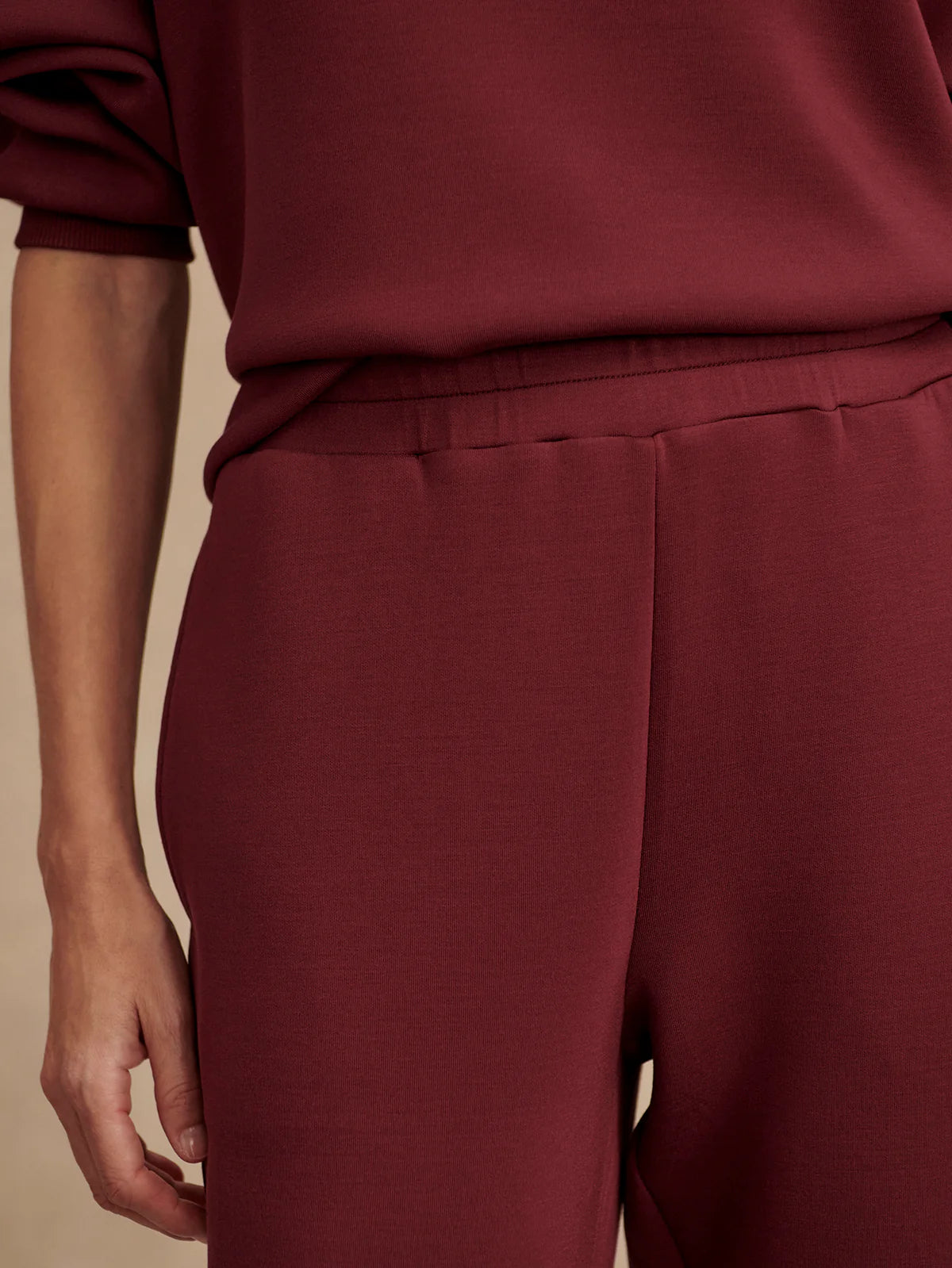 The Slim Cuff Pant 25" New Maroon - Eden Lifestyle