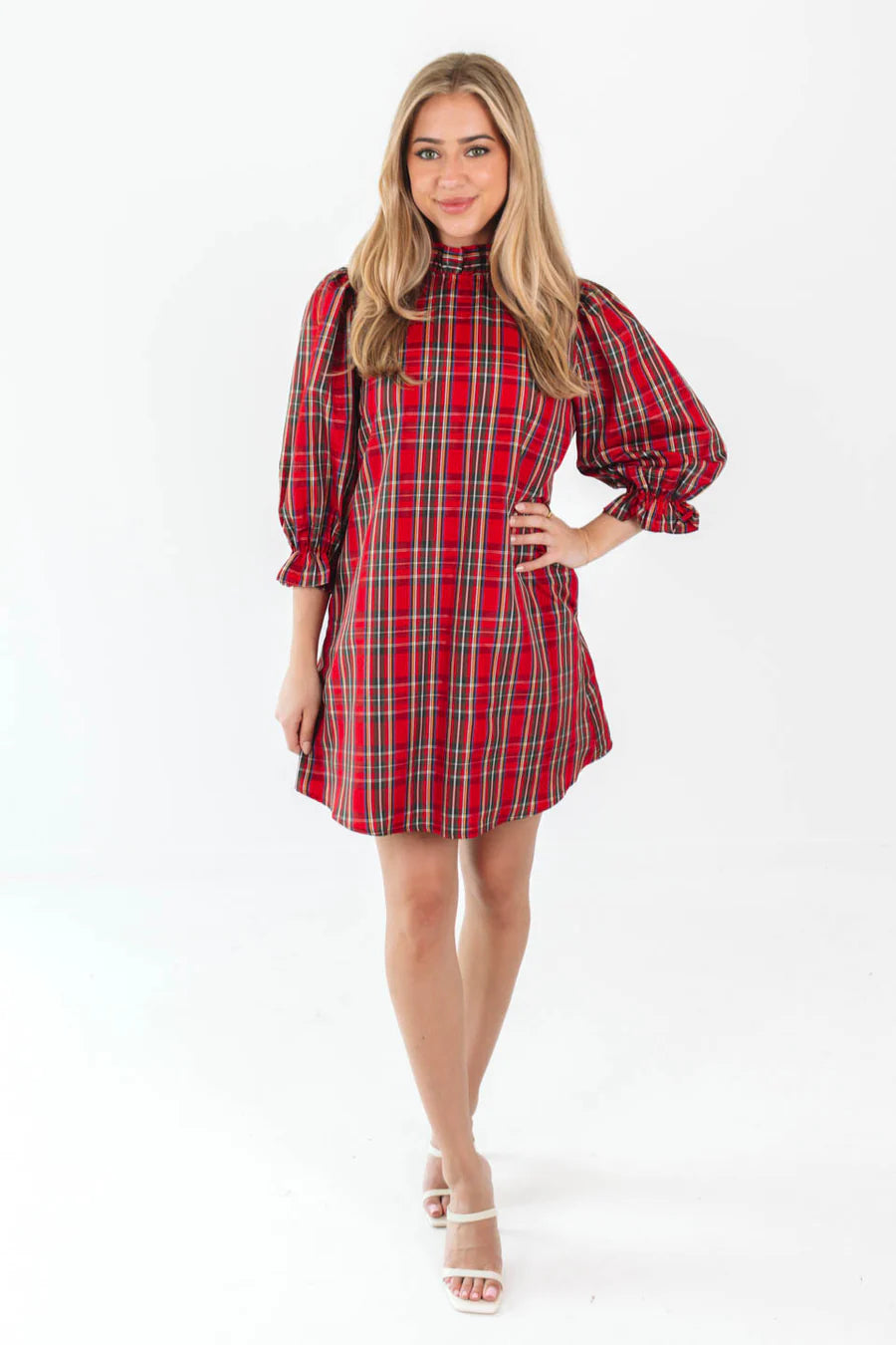 The Tamara Long Sleeve Bow Dress - Eden Lifestyle