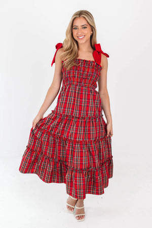 The Tamara Tie Strap Midi Dress - Eden Lifestyle