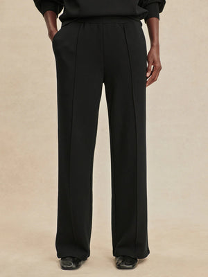 The Wide Leg Pant 28" Black - Eden Lifestyle