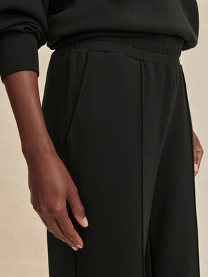 The Wide Leg Pant 28" Black - Eden Lifestyle