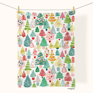 Tinsel All The Way Holiday Cotton Tea Towel - Eden Lifestyle